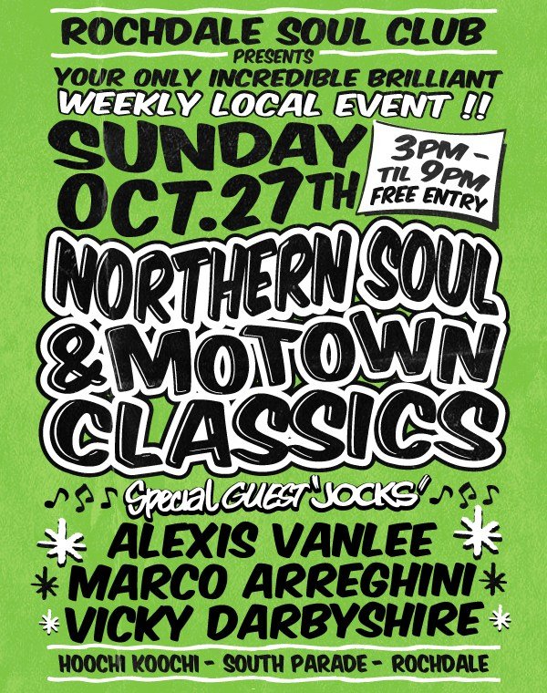 Rochdale Sunday Soul Club  Marco  Alexis  Vicky