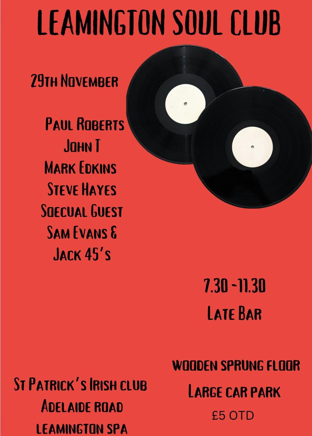 Leamington Soul Club Night
