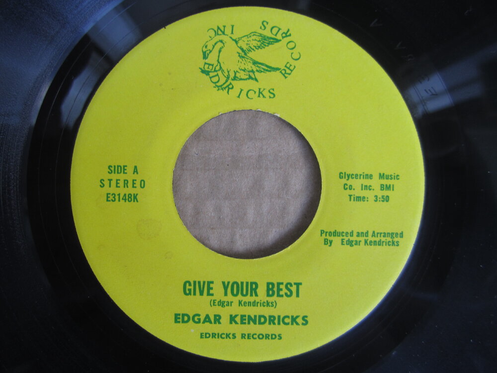 Edgar Kendricks - give your best EDRICKS RECORDS INC.JPG