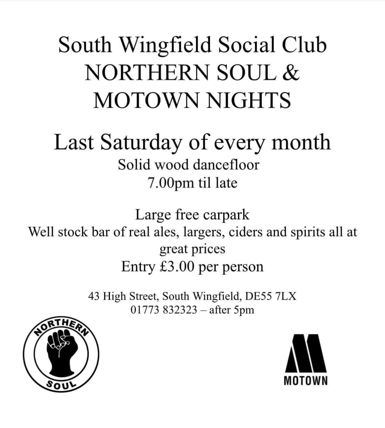 South Wingfield Northern  Soul  Motown Night
