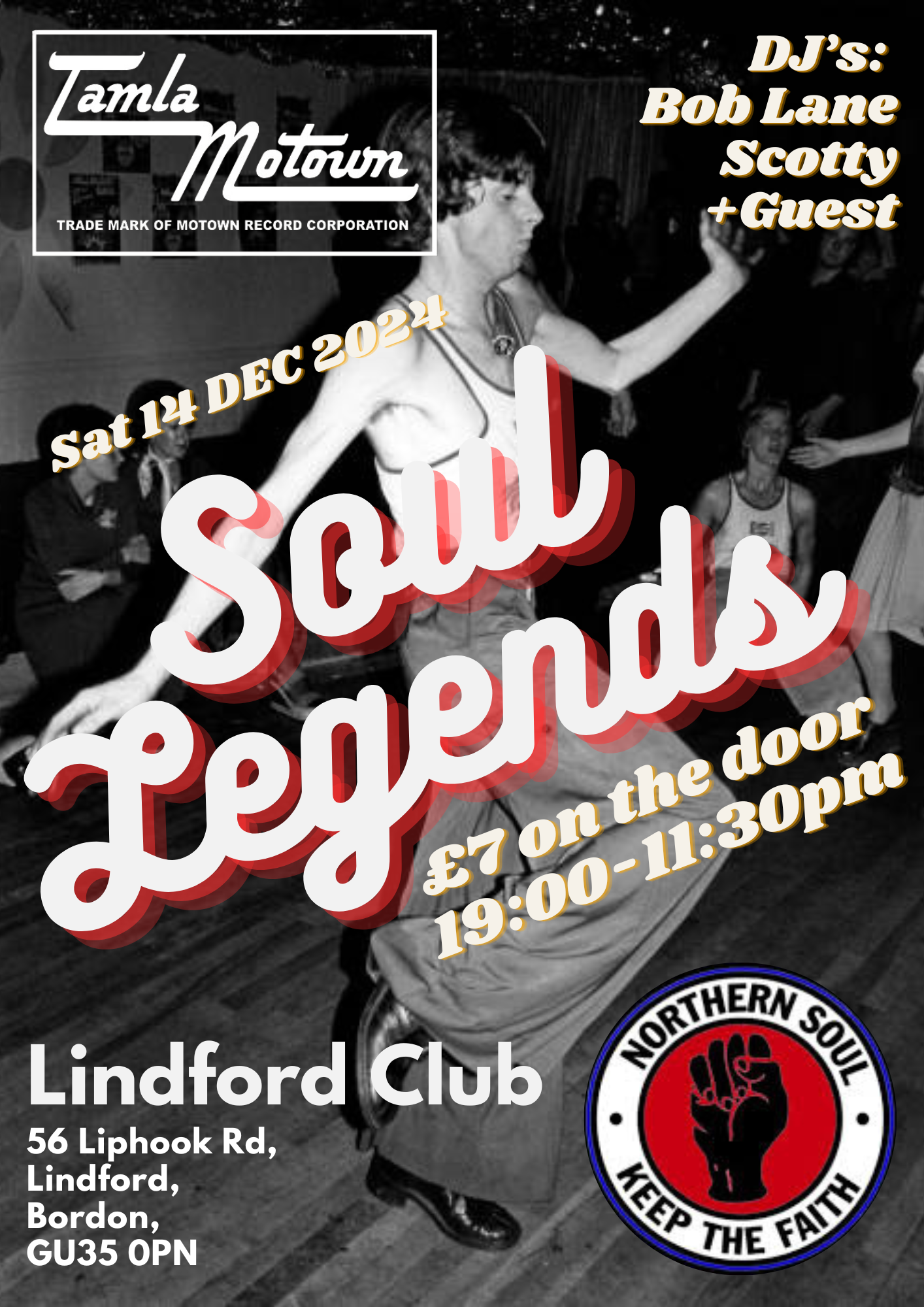 Soul Legends Lindford Northern Motown  Soul Night