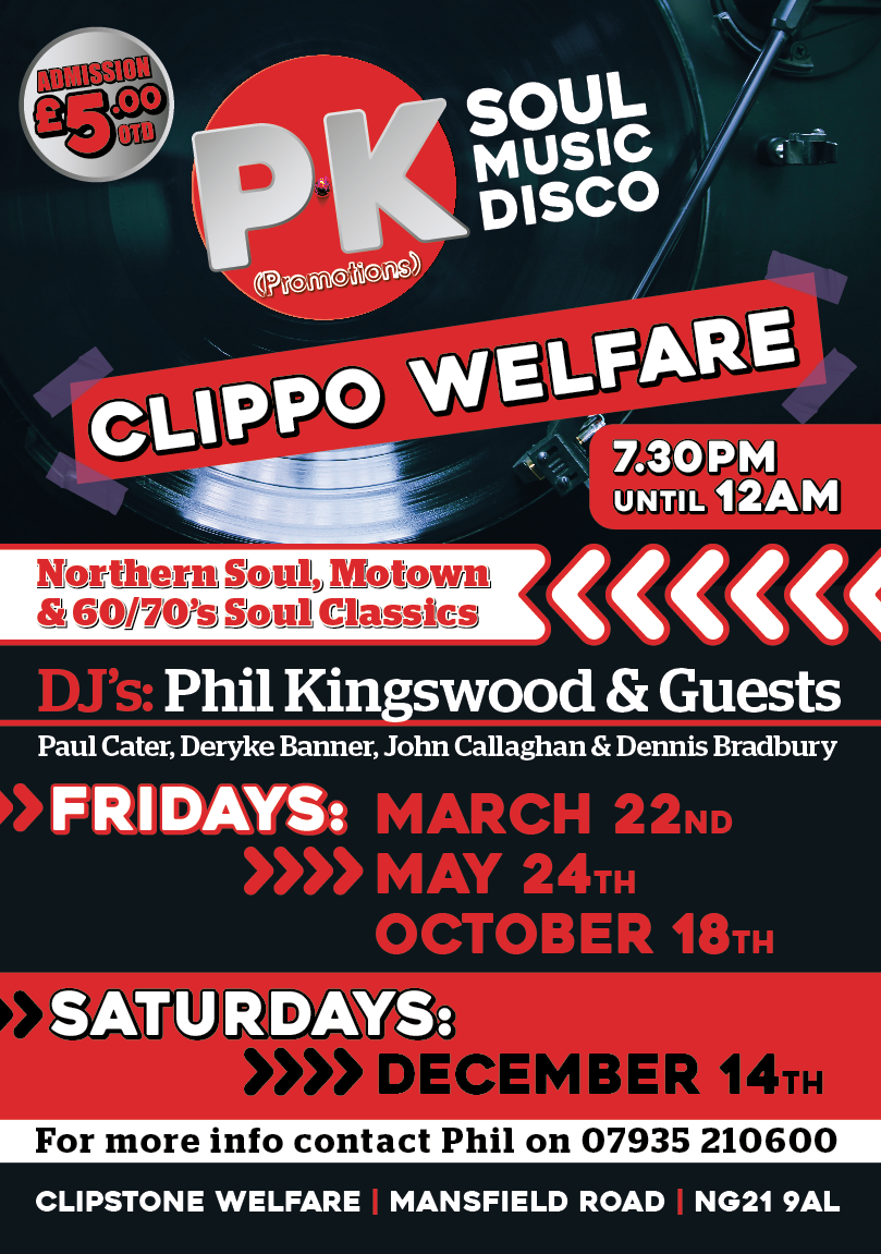Clipstone Welfare Northern Soul Motown  Soul Classics