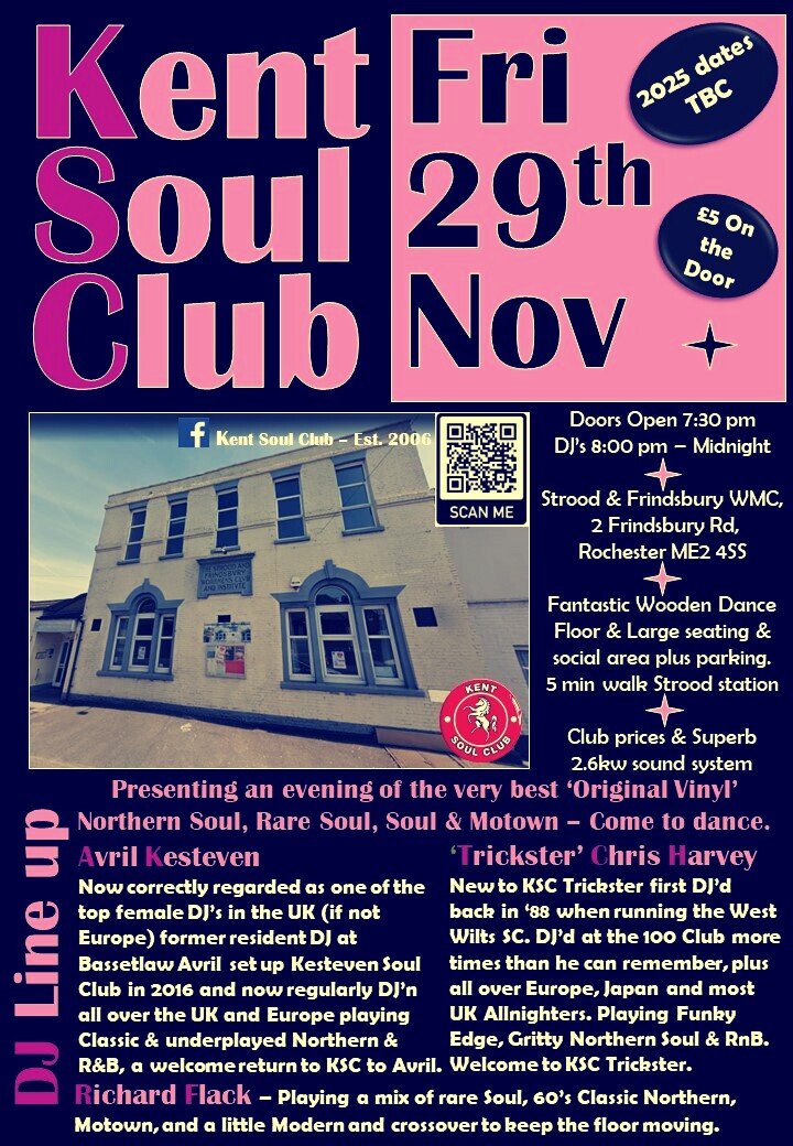 Kent Soul Club 29th November 2024
