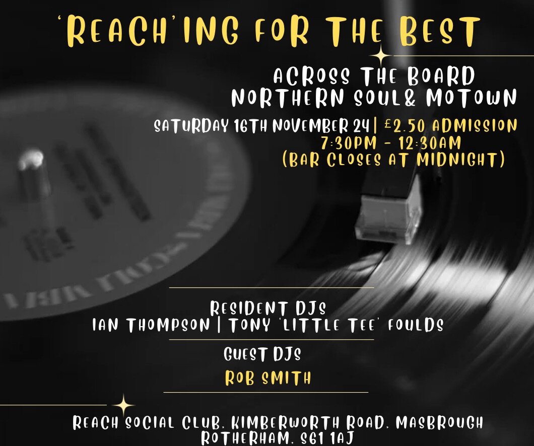 Reachin For The Best Northern Soul Night
