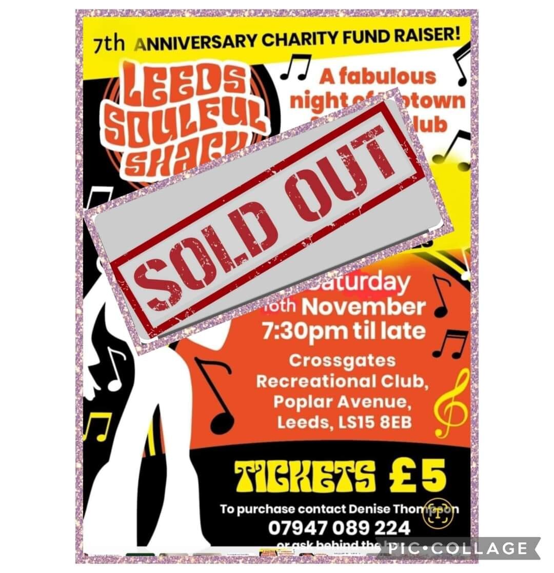  Sold Out  Leeds Soulful Shack  Sold Out 