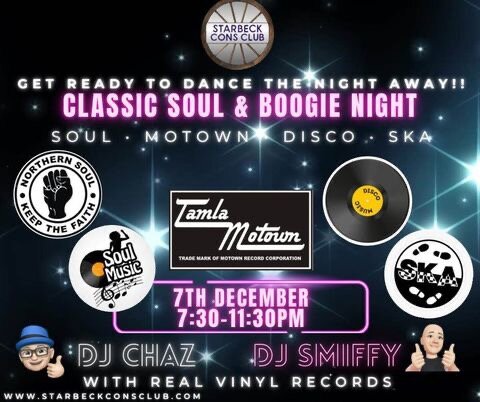Classic Soul  Boogie Night  Starbeck Harrogate