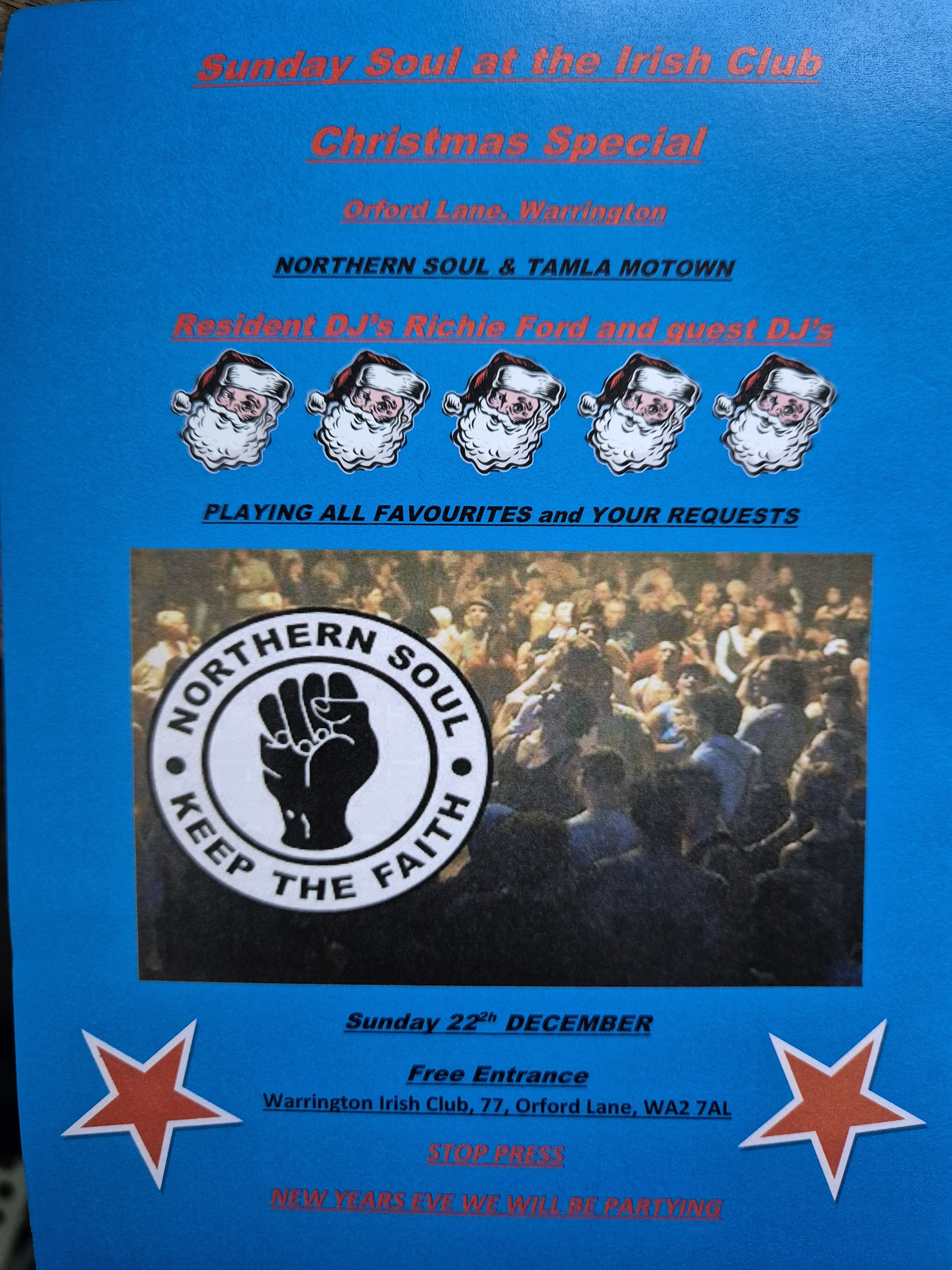 Soul And Motown Afternoon At Warrington Irish Club