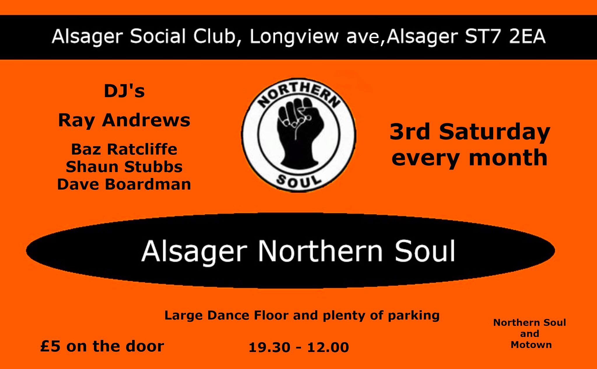 Alsager Soul Club Stoke On Trent