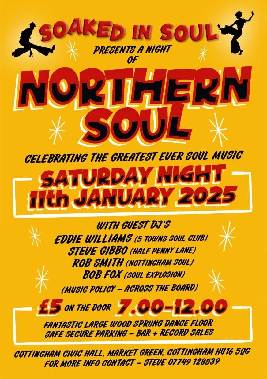 Soaked In Soul Northern Soul Night