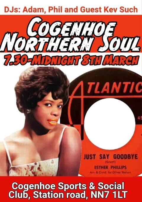 Northern Soul Night Cogenhoe Northampton
