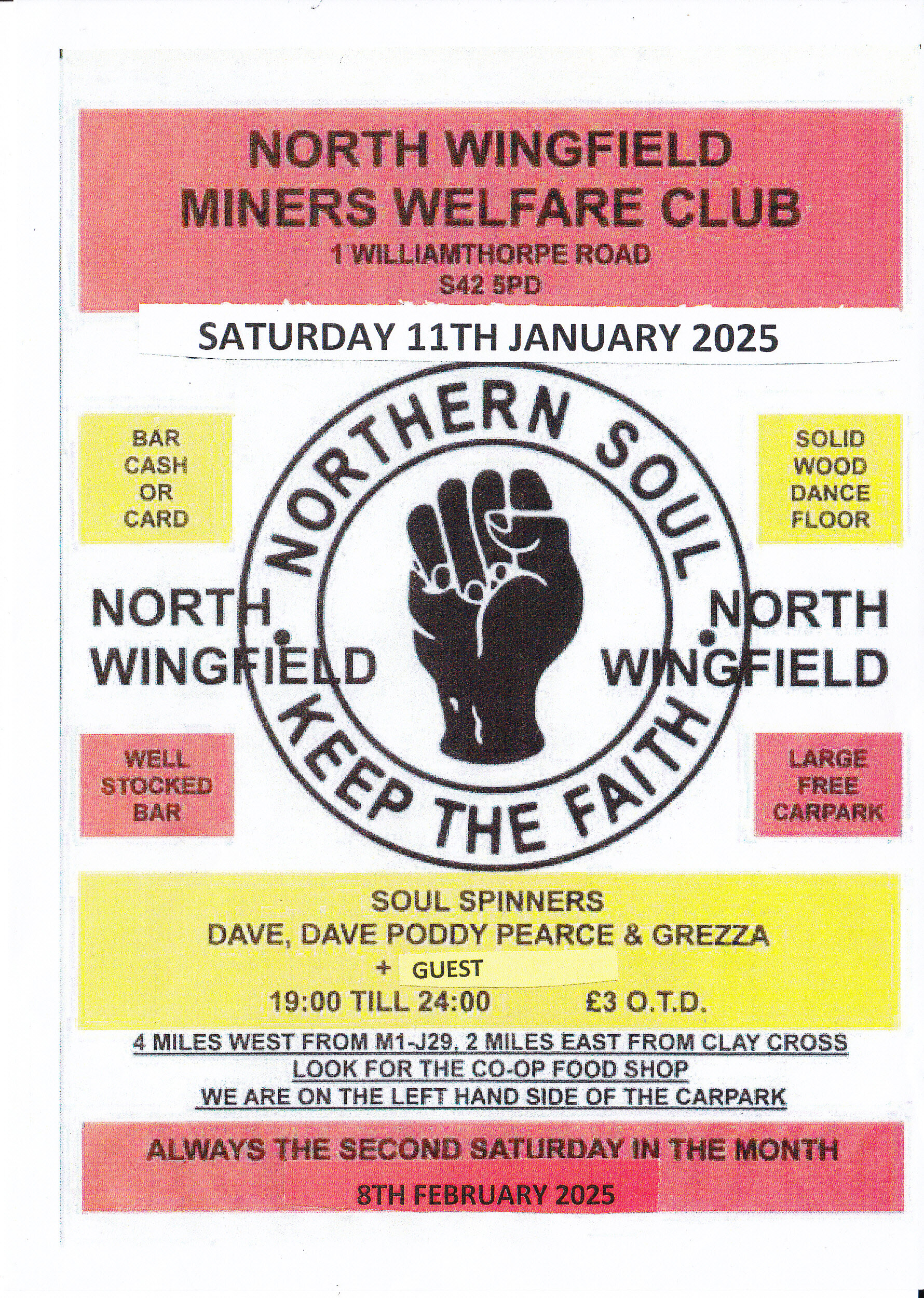 North Wingfield Northern  Soul  Motown Night