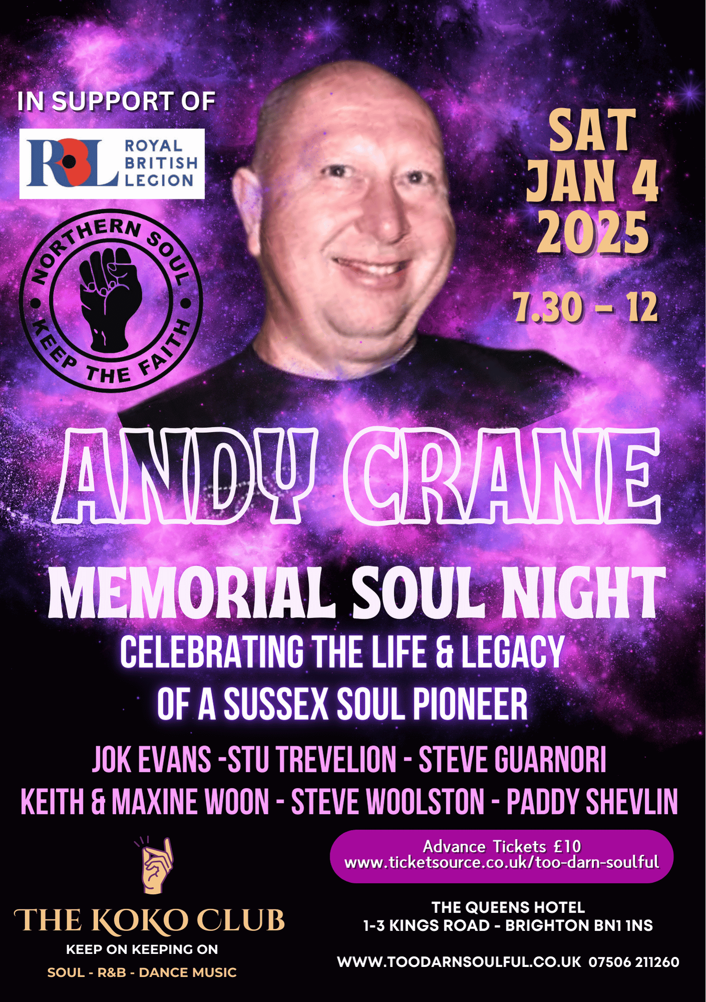 Andy Crane Memorial Soul Night