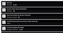 cover Events - The Next 100 Soul Allnighters as at March 2024