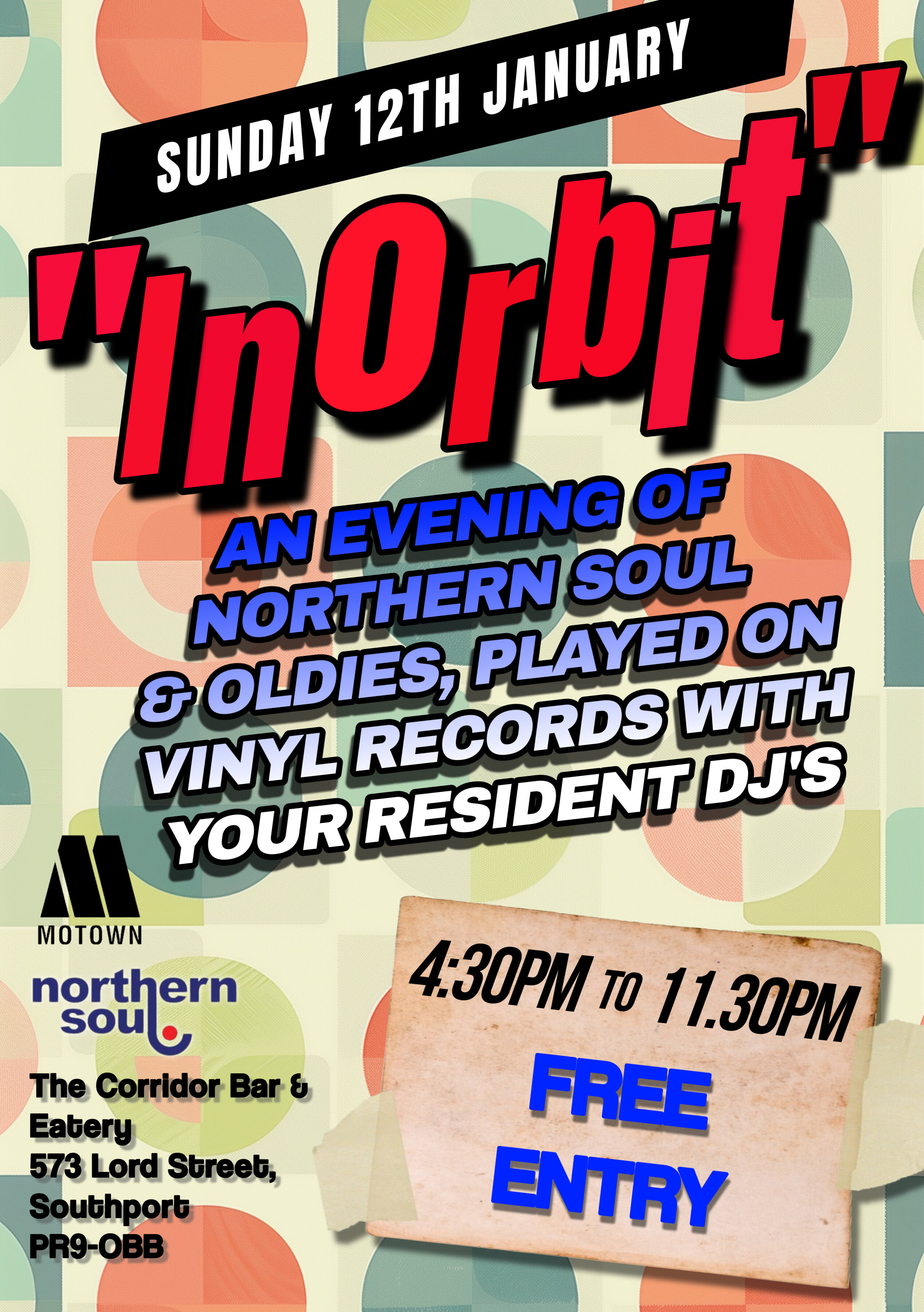 In Orbit Northern Soul  Oldies Event