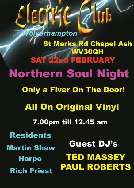 Electric Club Northern Soul 60s And 70s