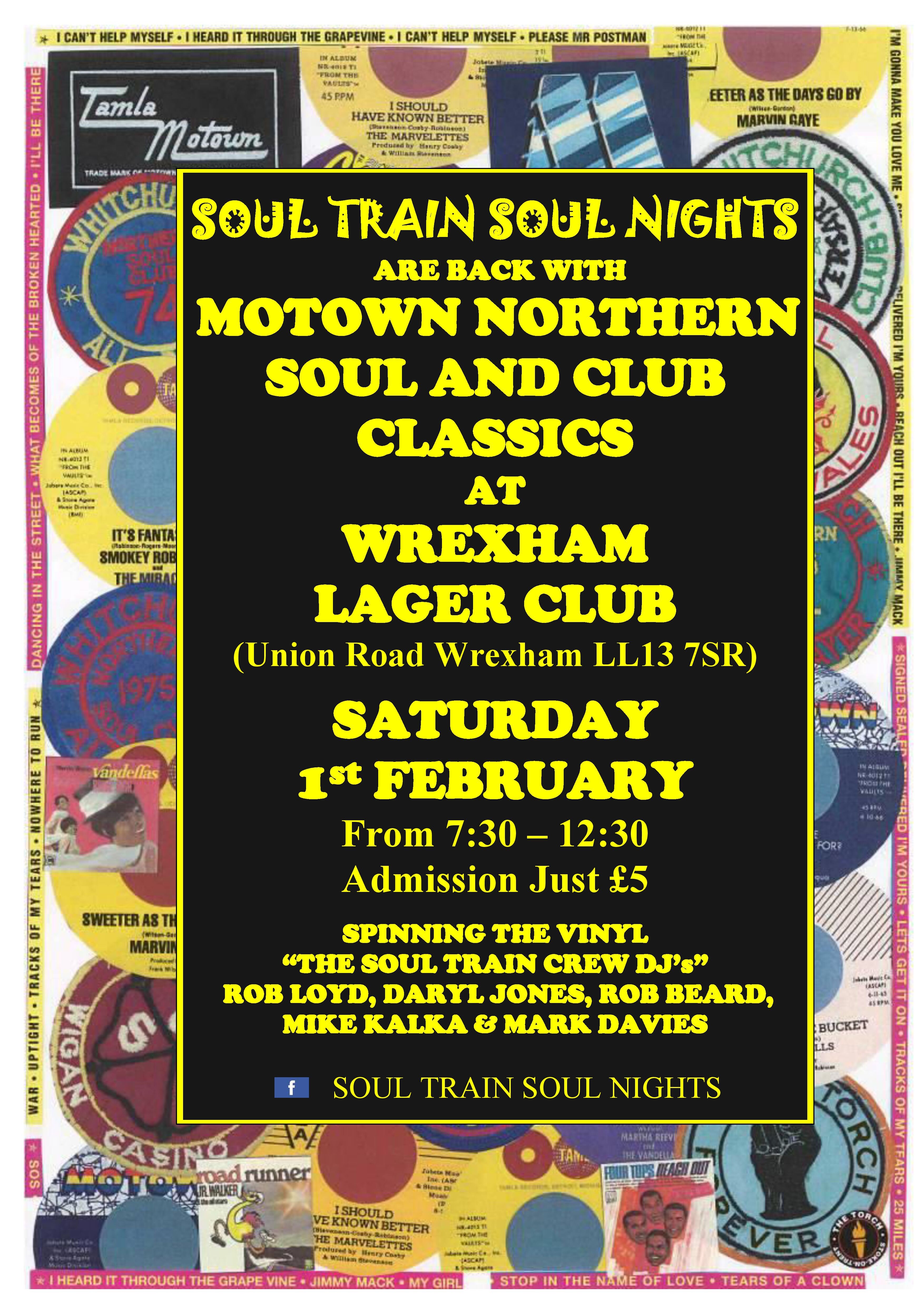 Wrexham Lager Club Northern Motown  Classics