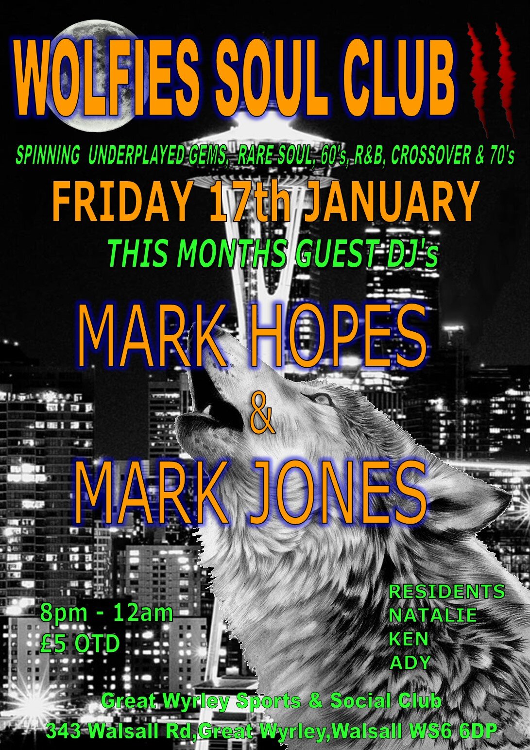 Wolfies Soul Club Mark Hopes Amd Mark Jones