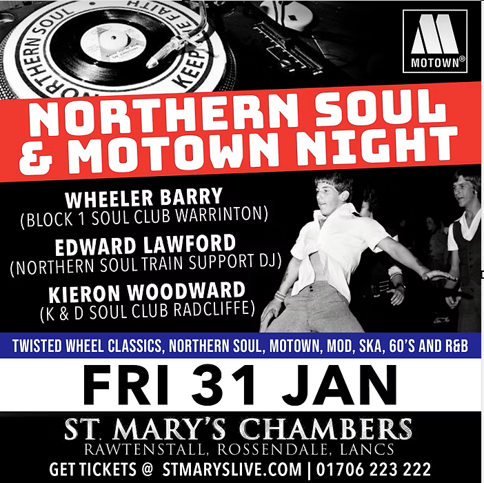 St Marys Chambers  Rawtenstall  Soul Night