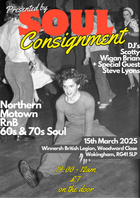 Soul Consignment  Winnersh Northern  Soul Night