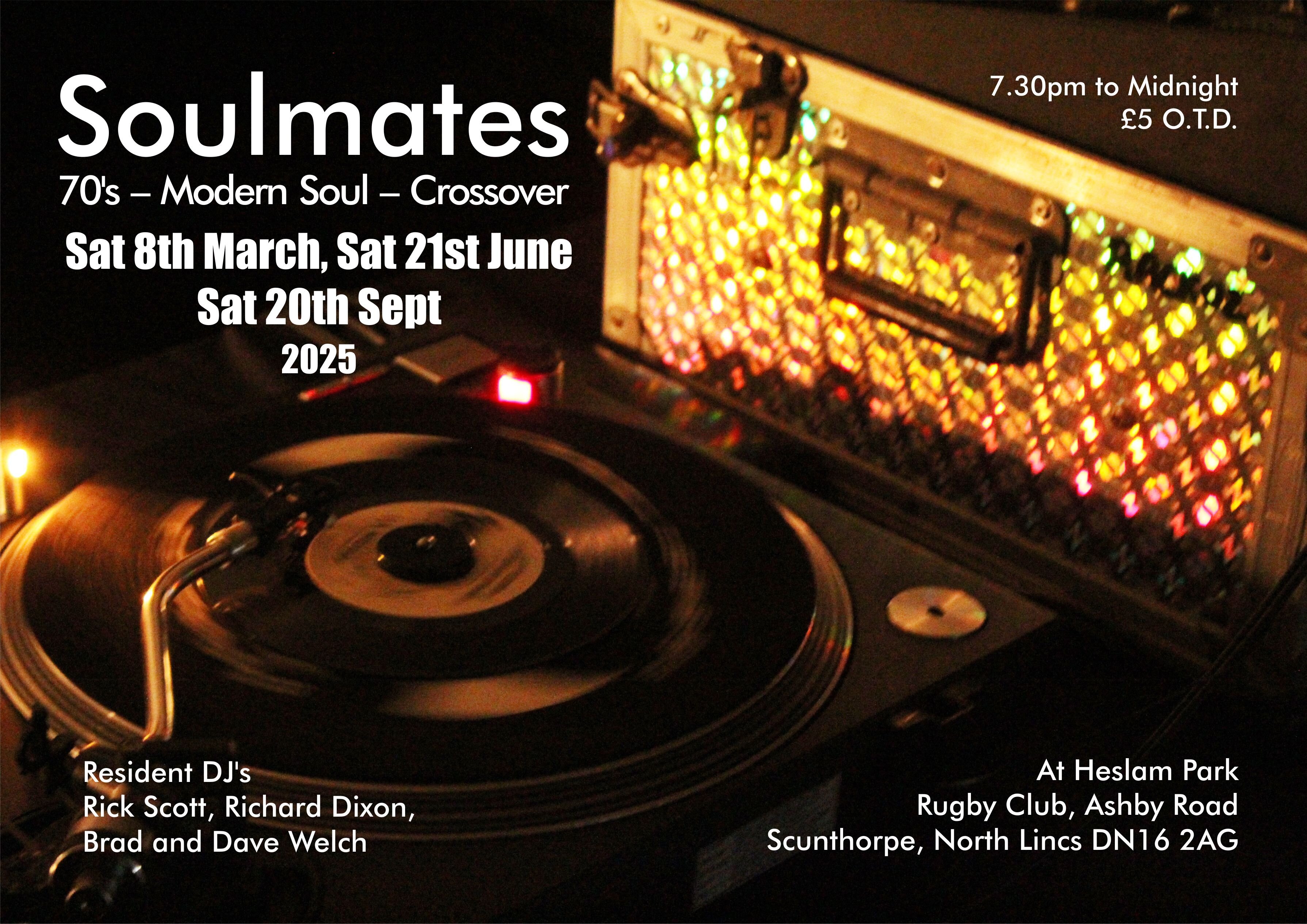Soulmates With Guest Dj Martin Dixon