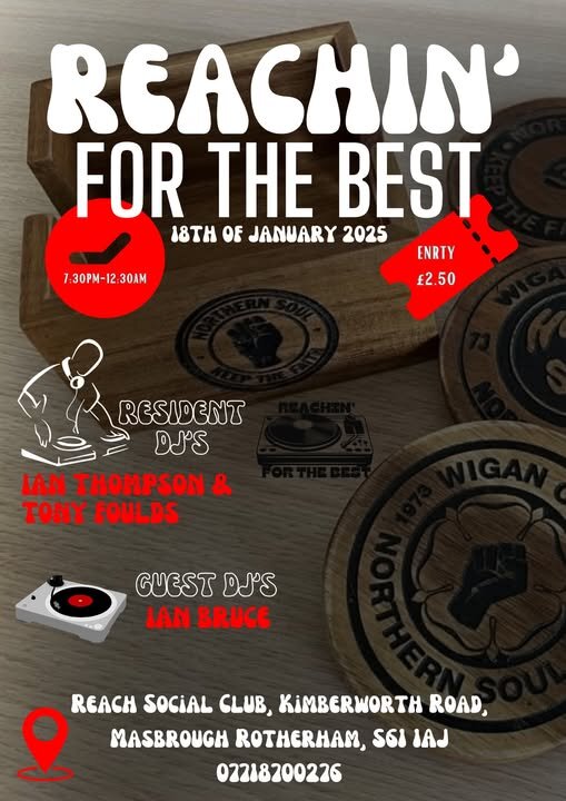 Reachin For The Best Northern Soul Night