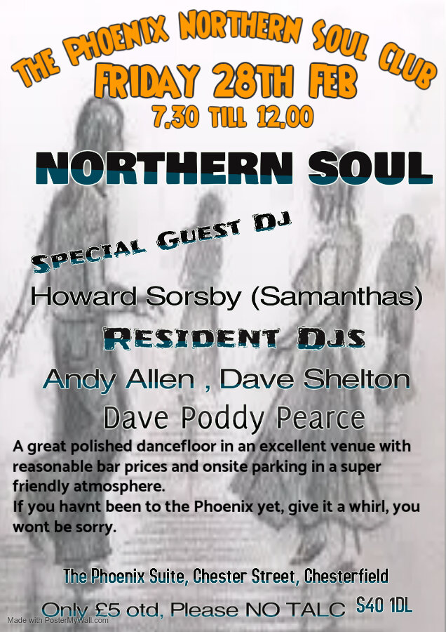 The Phoenix Northern Soul Club 4th Friday Club