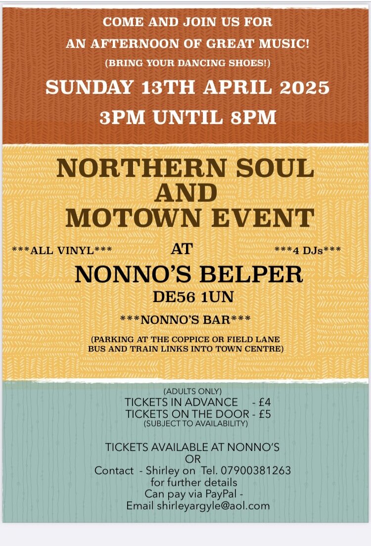 Nonnos Northern Soul And Motown Afternoon