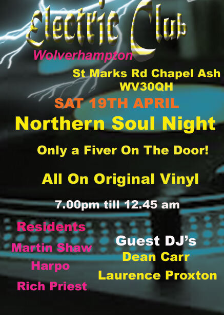 Electric Club Northern Soul 60s And 70s