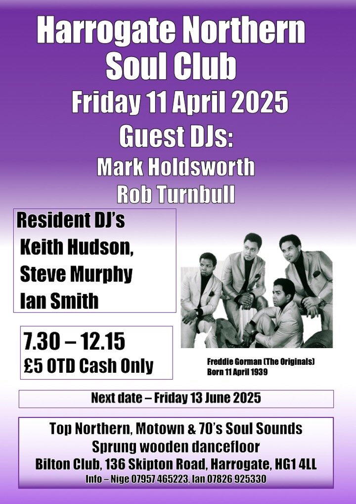 Harrogate Northern Soul Club Bilton