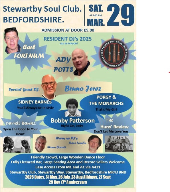 Stewartby Soul Night Nr Bedford  Stewartby Beds