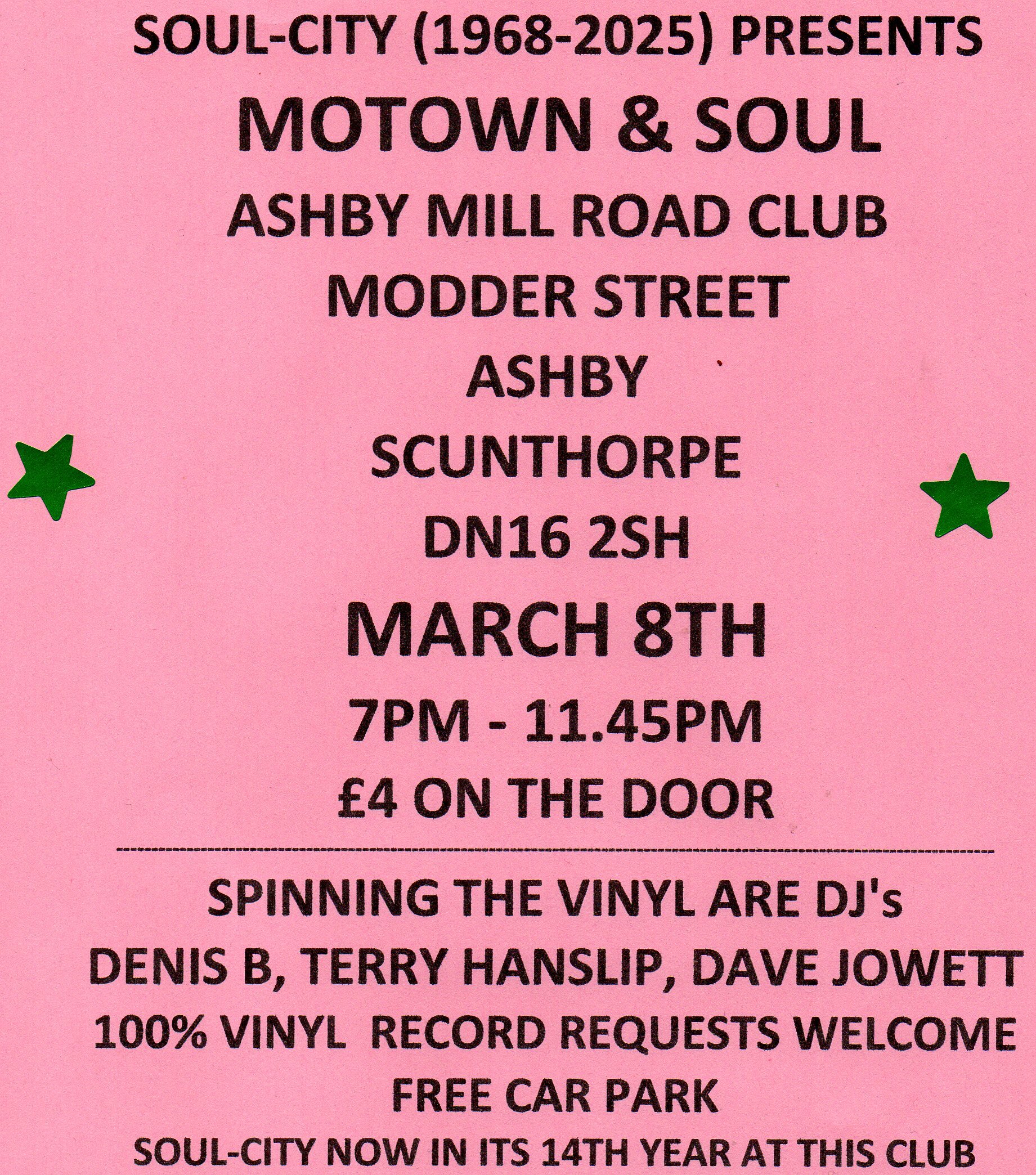 Scunthorpe Ashby Mill Road Club With Soulcity