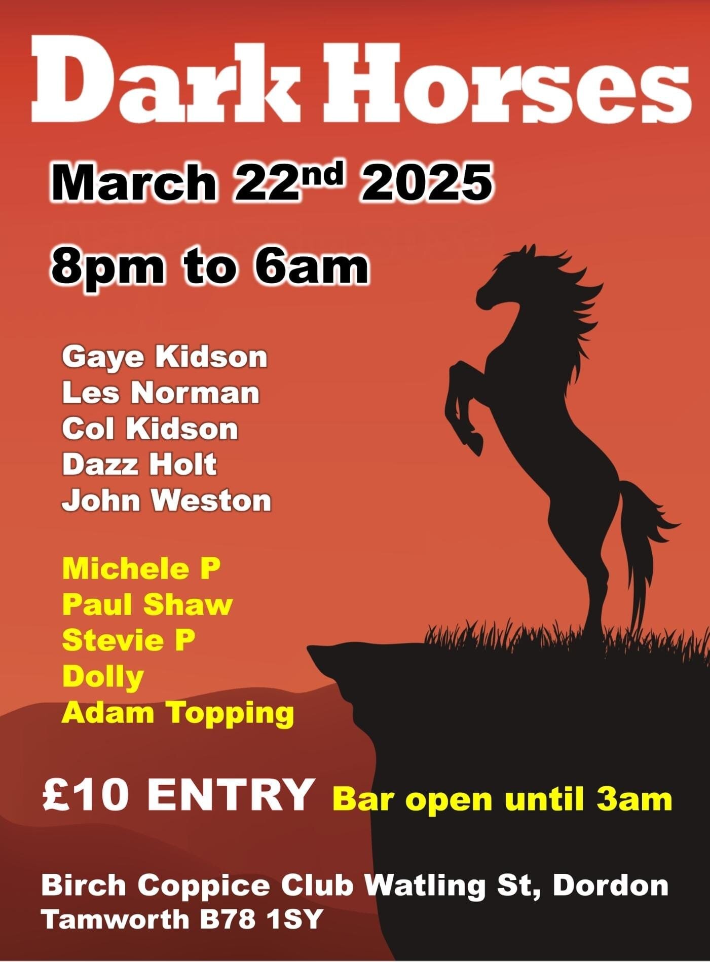 Dark Horses Niter  Dordon Tamworth