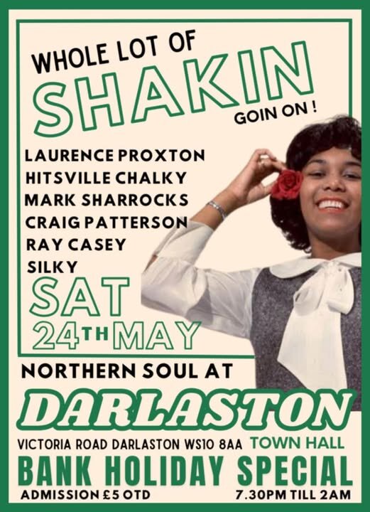 Bank Holiday Saturday 24th May    Darlo Town Hall