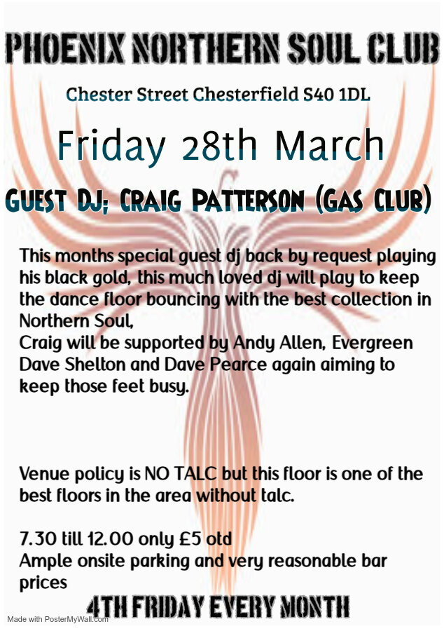The Phoenix Northern Soul Club 4th Friday Club