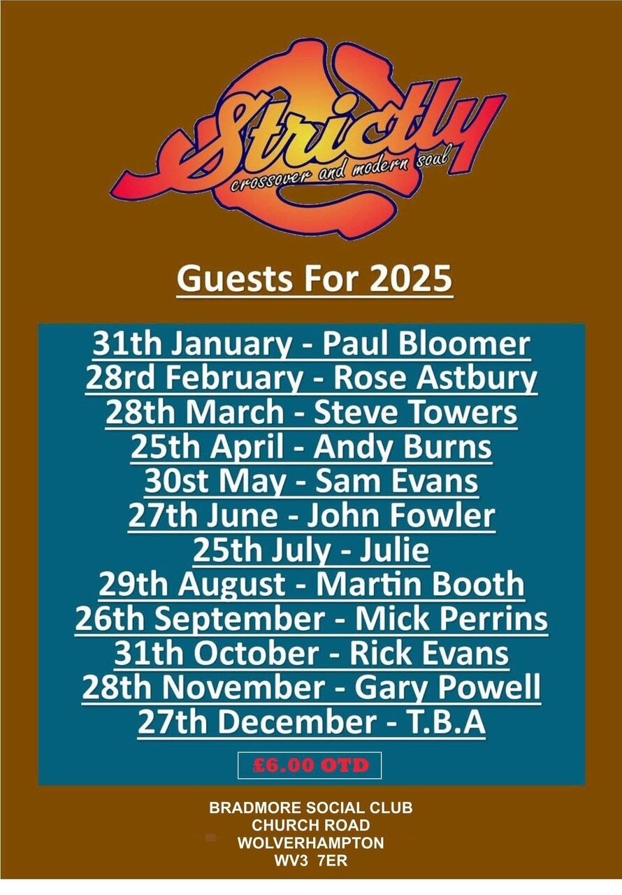 Strictly Crossover And Modern Soul Wolverhampton
