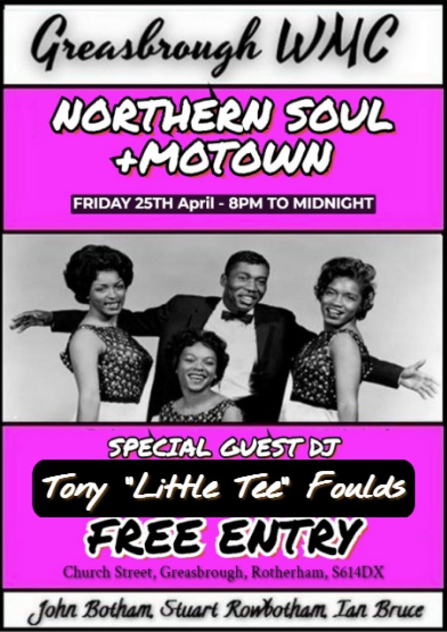 Greasbrough Wmc Northern Soul N Motown Night