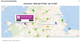 Soul Events Map - Weekend Heads Up - 11 April 2025 thumb