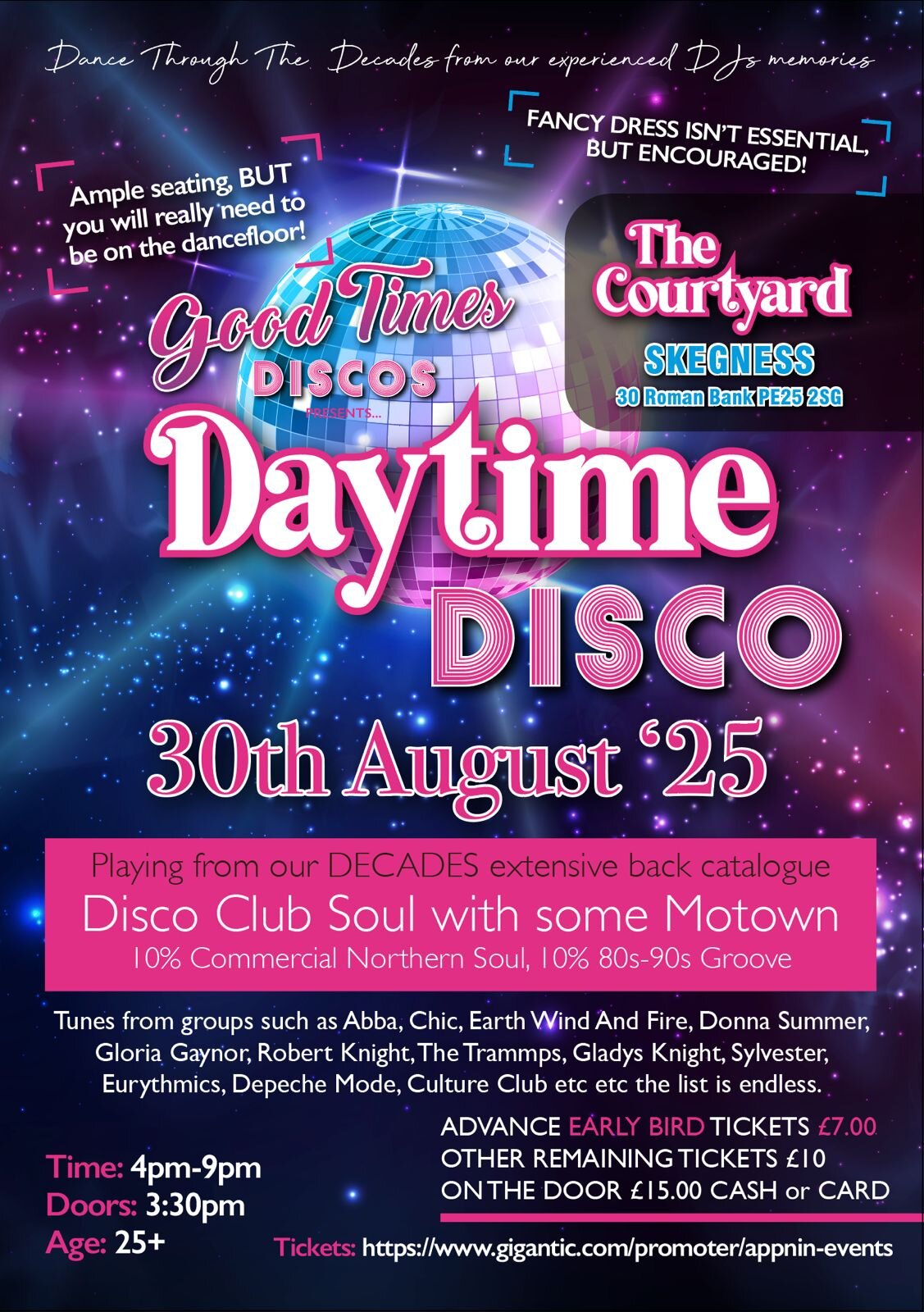 Good Times Daytime Disco The Courthouse Skegness