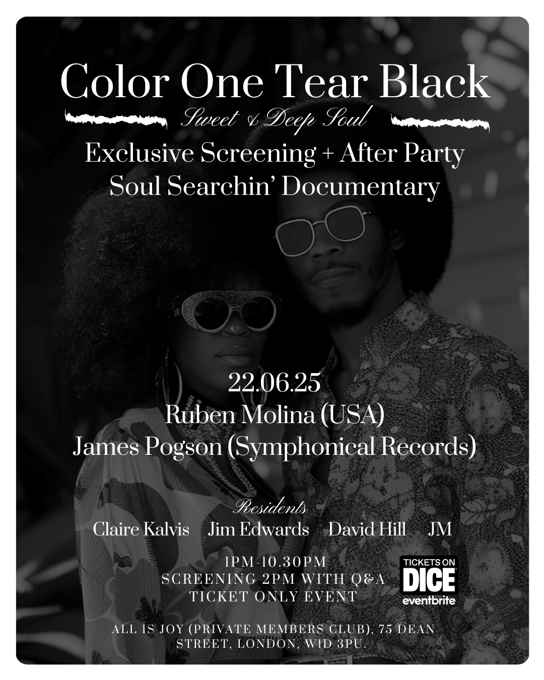 Color One Tear Black Soul Searchin Screening  After Party
