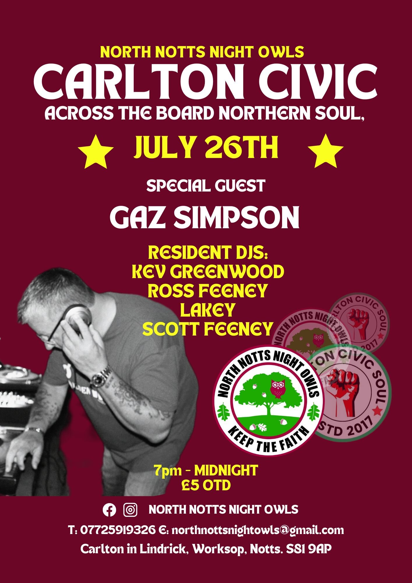 Carlton Civic Soul Worksop Notts