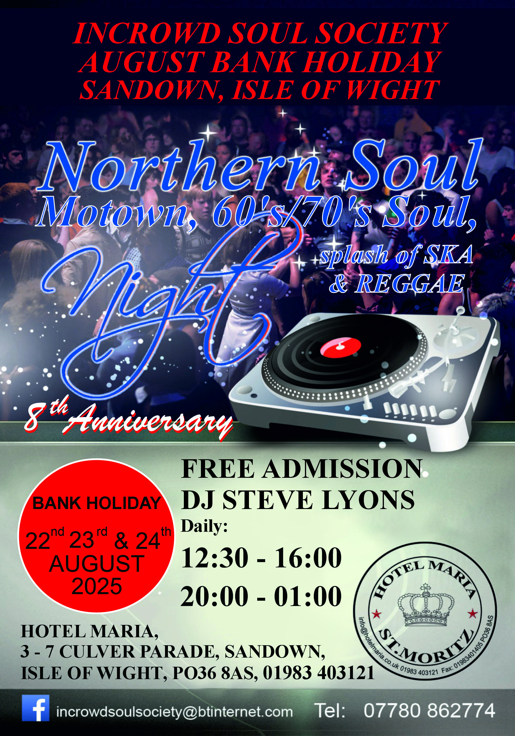 Isle Of Wight Sandown Hotel Maria Free Admission