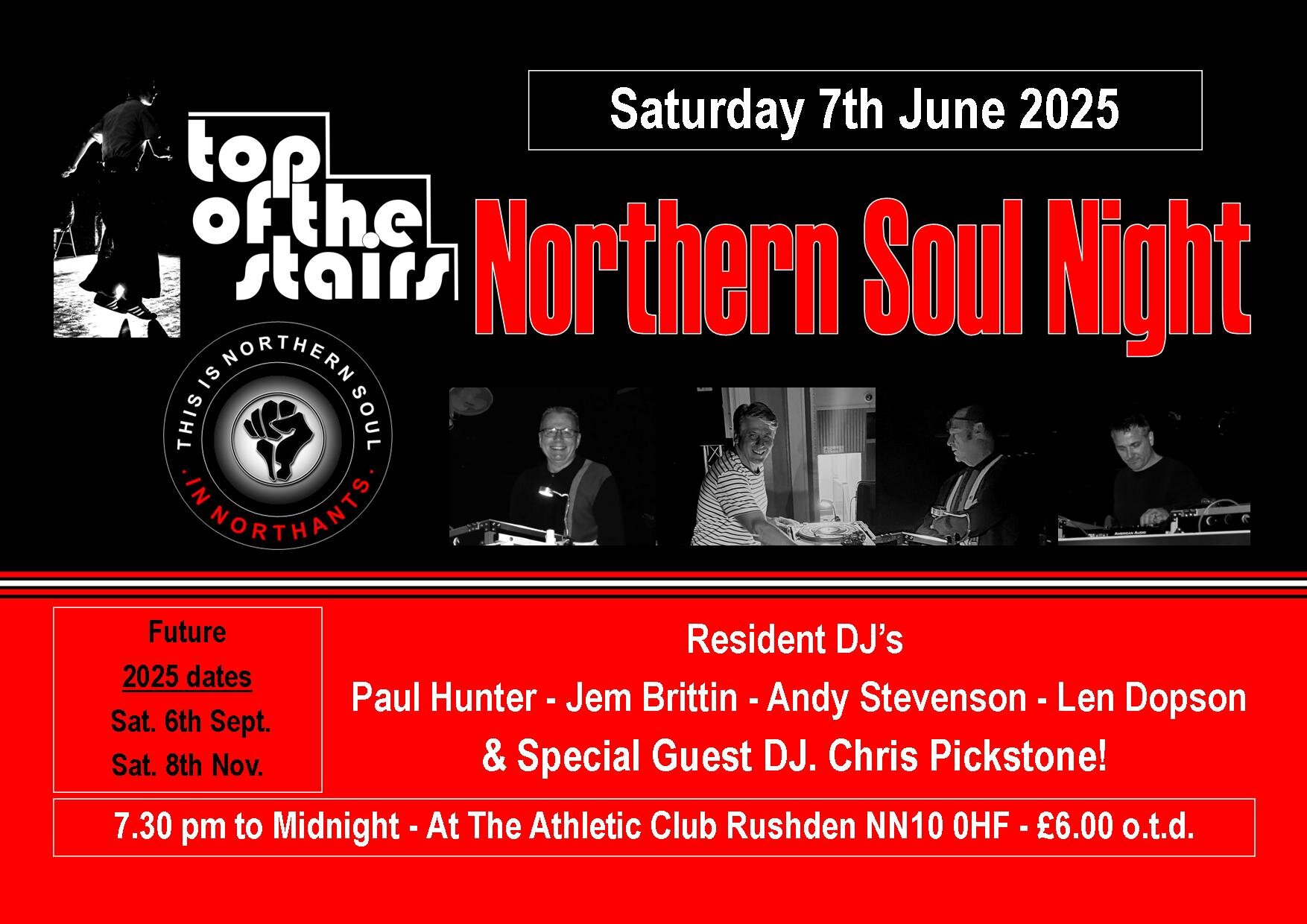 Top Of The Stairs Northern Soul Night