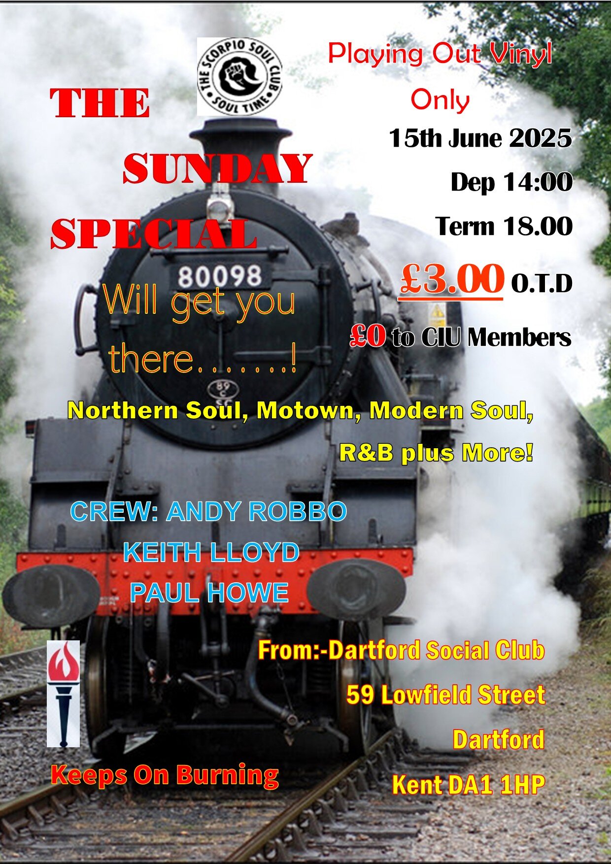 The Scorpio Soul Club Presents The Sunday Special