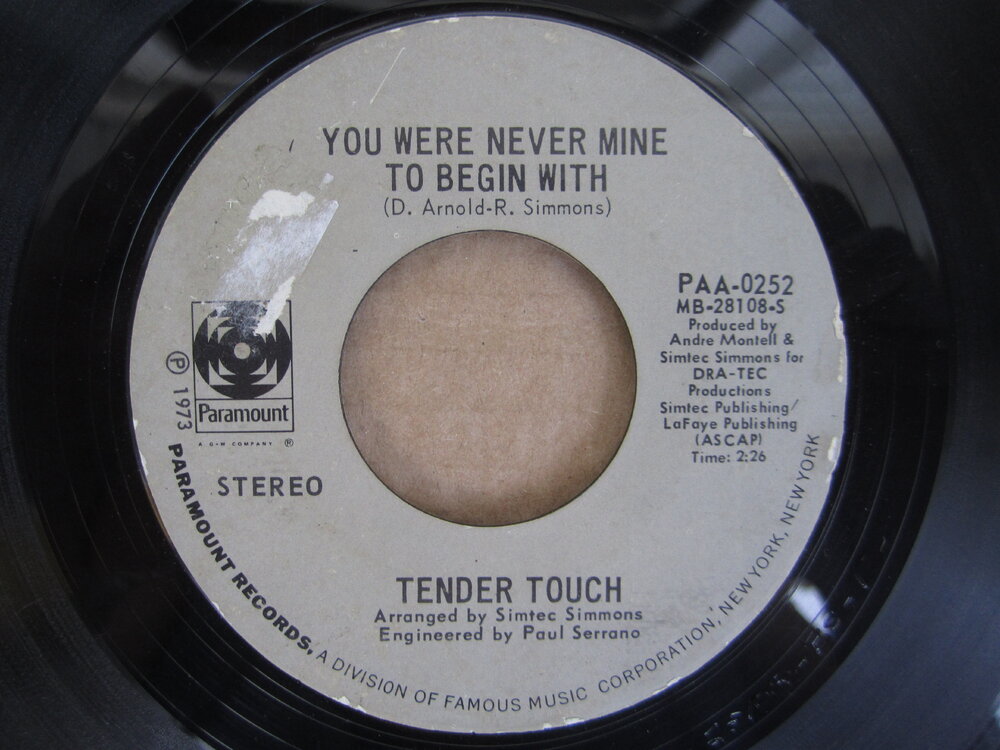 Tender Touch - you were never mine to begin with PARAMOUNT.JPG