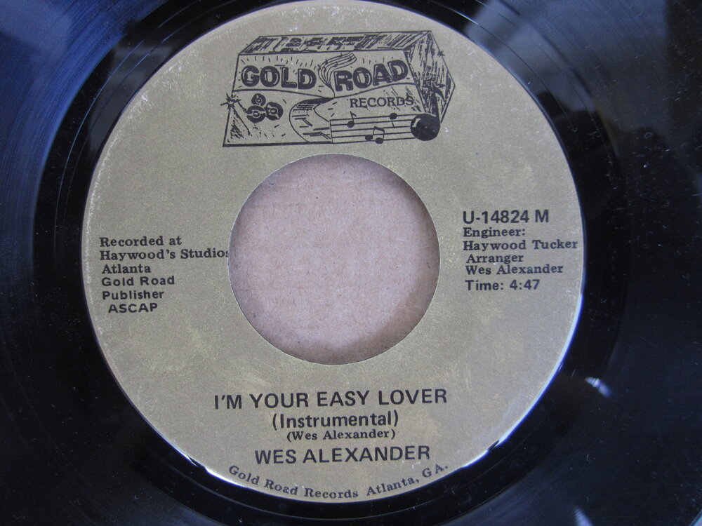 Wes Alexander - i'm your easy lover (instrumental) GOLD ROAD.JPG