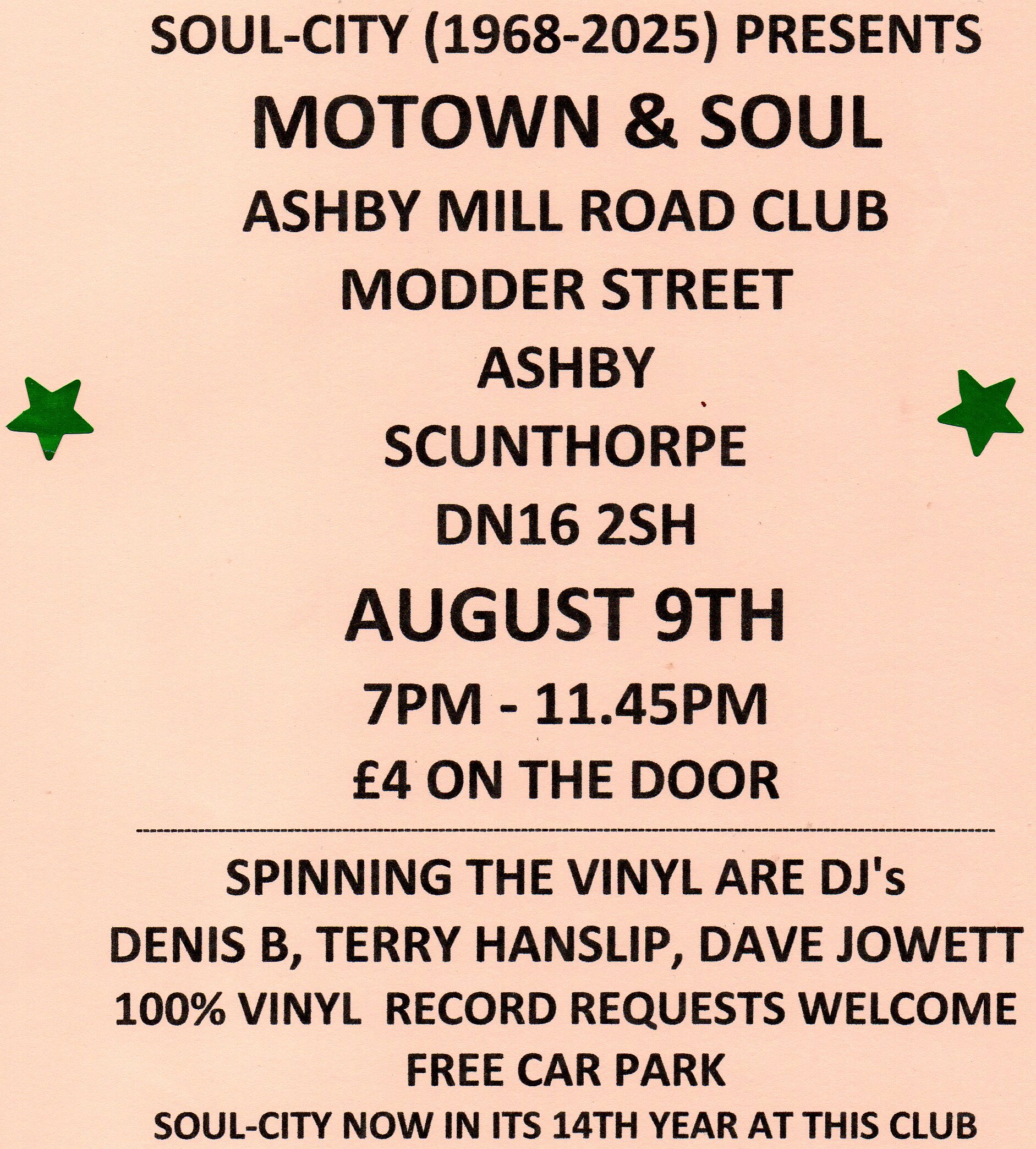 Scunthorpe Ashby Mill Road Club With Soulcity