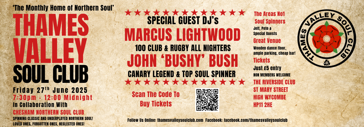 Northern Soul  Presented By Thames Valley Soul Club