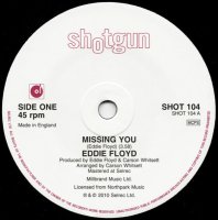 Eddie Floyd - Missing You / You Must Have Been Dreaming - Shotgun Records cover