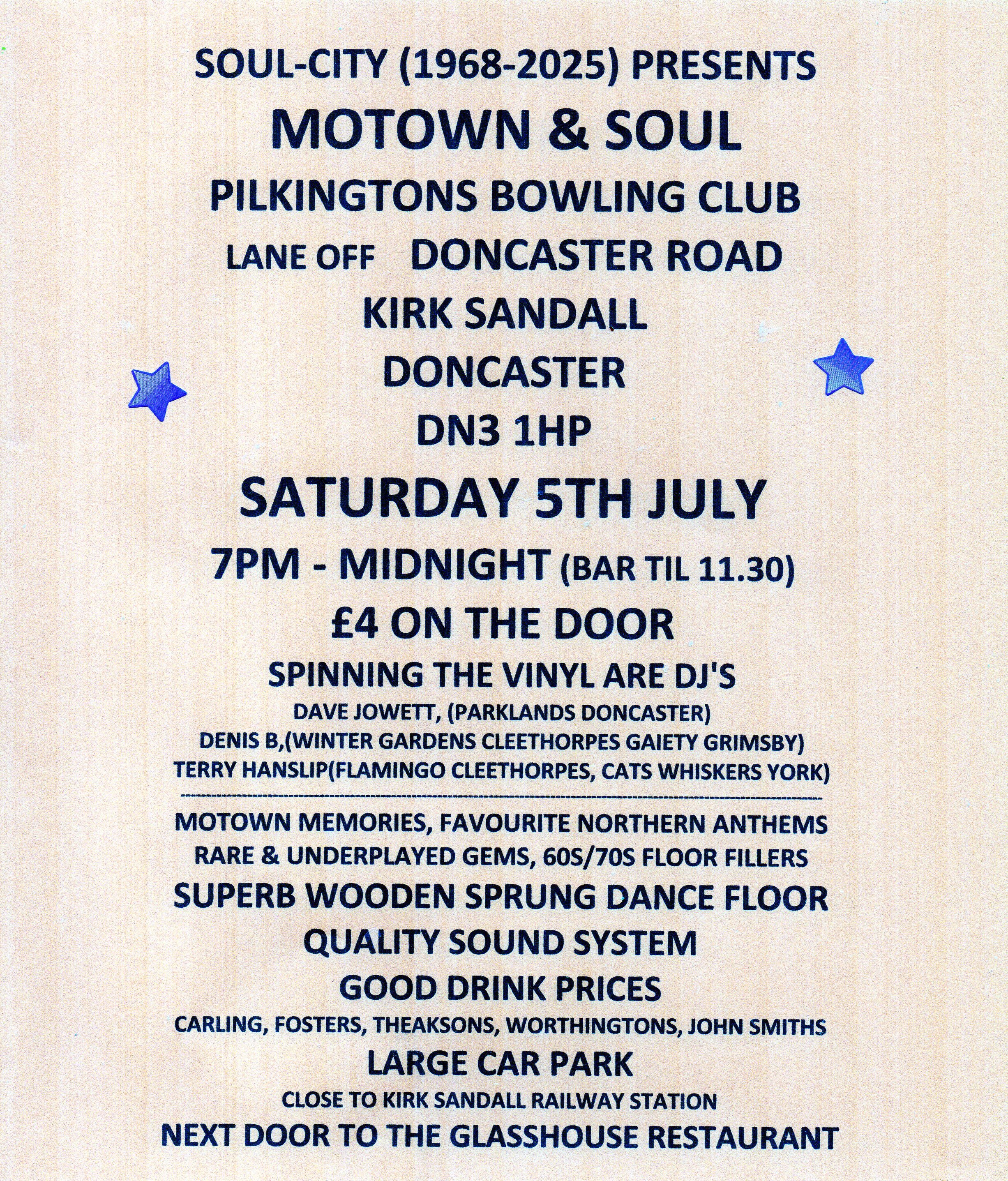 Pilkingtons  Doncaster Motown  Soul With Soulcity