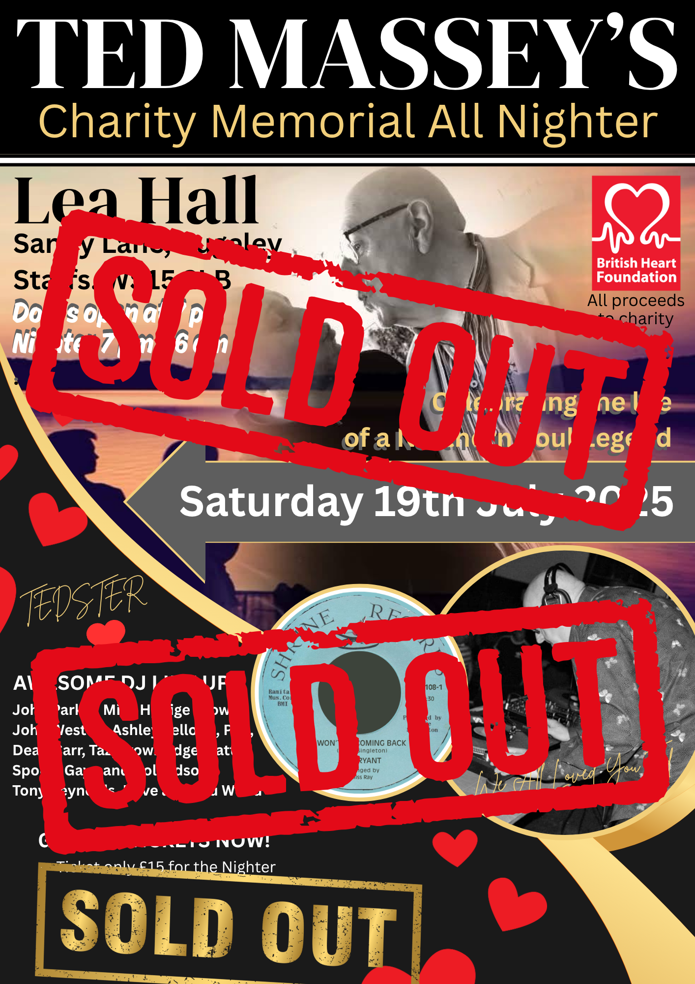 Lea Hall Rugeley Charity Allnighter In Memory Of Ted Massey